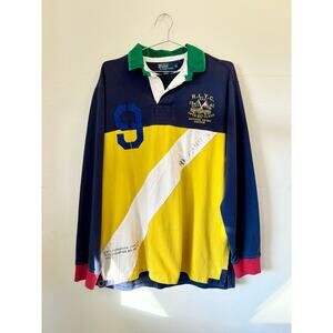 Vintage 90s Ralph Lauren Yacht Club Rugby Polo— Size XL